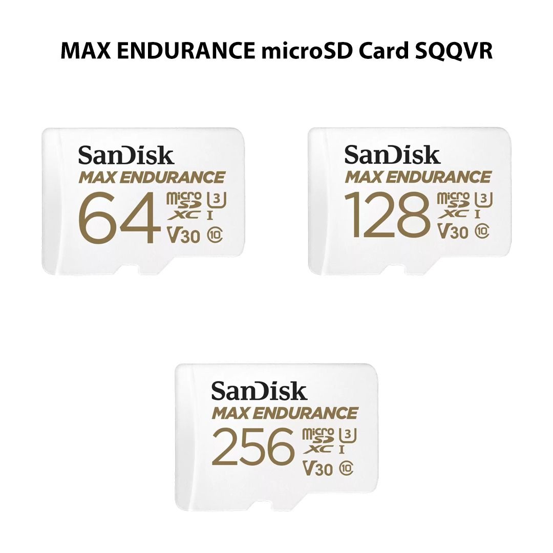 【FREE DELIVERY】SanDisk MAX ENDURANCE microSD Card SQQVR - 64GB / 128GB ...