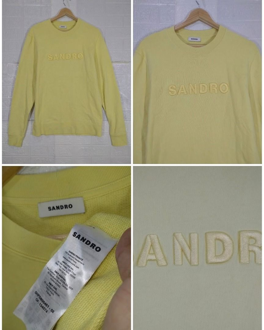 SANDRO CREWNECK (Category: Coats, Jackets and Outerwear) located in Baguio. Submitted by fashionfinds1999 (Listing ID 1470027458, Image 1). Description: 29 X 20 MEDIUM EXCELLENT CONDITION +SF.