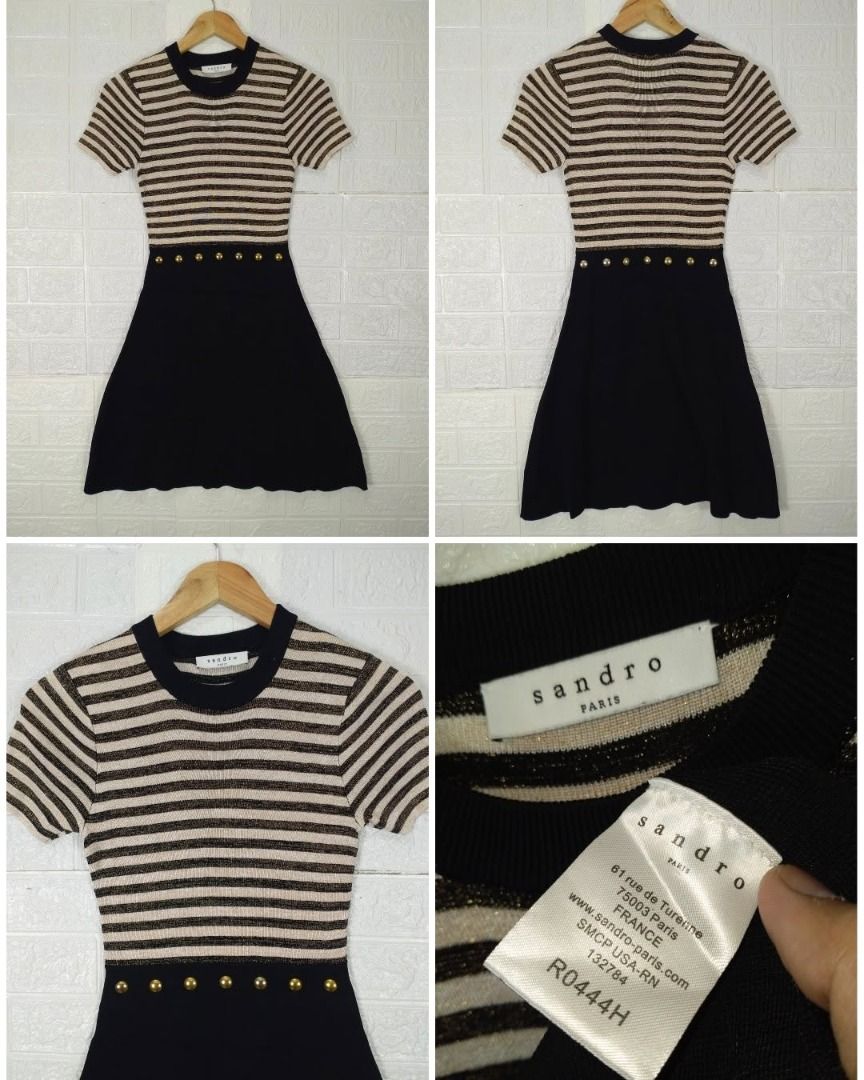 SANDRO DRESS (Category: Dresses) located in Baguio. Submitted by fashionfinds1999 (Listing ID 1470027213, Image 1). Description: 34 x 14 SMALL WAIST: 12 EXCELLENT CONDITION + SF.