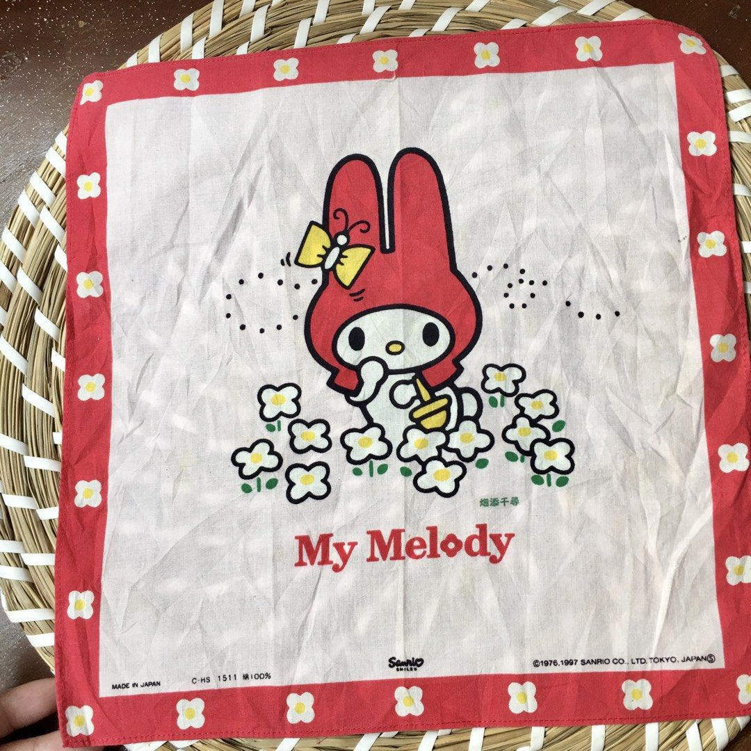 Sanrio My Melody handkerchief (Category: Scarves) located in Quezon, Isabela. Submitted by hankies_garden2 (Listing ID 1470057031, Image 1). Description: Free with purchase Small size hankies Cotton hankies from Japan 1 day reservation only‼️ #japanhankies #japanscarves #mcm #branded #fendi #picasso #luxuryhanky #celinehandkerchief #fendihandkerchief #burberryhandkerchief #ysl #Givenchy.