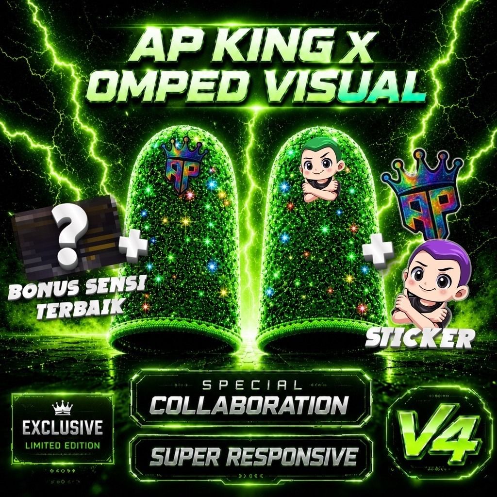 Sarung Jempol AP King V4 X Omped Visual Spesial Edition! Super ...