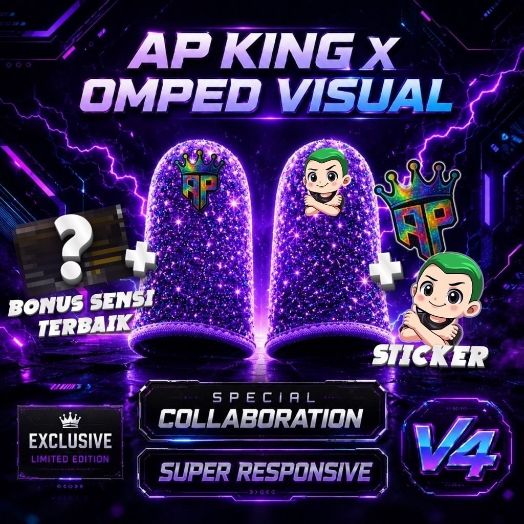 Sarung Jempol AP King V4 X Omped Visual Spesial Edition! Super ...