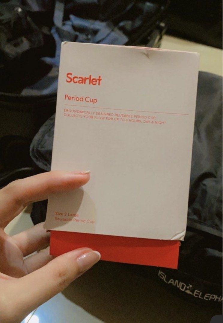 Scarlet Period Cup (Category: Body Care) located in Pagadian. Submitted by preowneditems01 (Listing ID 1469977924, Image 1). Description: - Brand: Scarlet Period Cup - Condition: Brand new, opened but unused in original packaging - Protection: Collects flow up to 8 hours for day and night use - Comfort & Design: Ergonomic shape with soft rounded edges, easy-grip base, and flexi-soft stem for hassle-free insertion and removal - Origin: Designed in