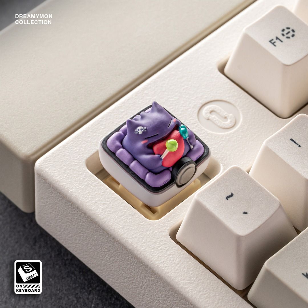 S-Craft Dreamy Gengar Artisan Keycap (Category: Computer Keyboard) located in Baguio. Submitted by jdd.pkmn_0 (Listing ID 1470132054, Image 3). Description: Artisan Keycaps by S-Craft Please read Opened to check for damages, unused. Gcash.