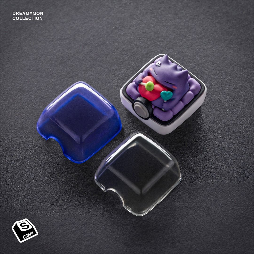 S-Craft Dreamy Gengar Artisan Keycap (Category: Computer Keyboard) located in Baguio. Submitted by jdd.pkmn_0 (Listing ID 1470132054, Image 2). Description: Artisan Keycaps by S-Craft Please read Opened to check for damages, unused. Gcash.
