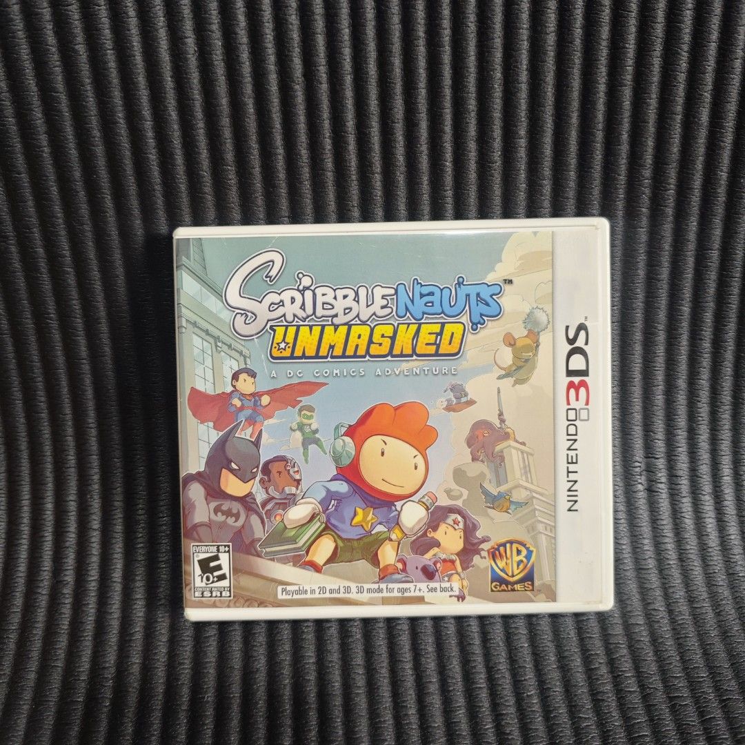 Scribblenauts Unmasked A DC Comics Adventure 3DS Game (Category: Nintendo) located in Quezon City. Submitted by shopme_gadget30 (Listing ID 1470005597, Image 1). Description: kindly read the details first for sale fixed price good Condition tested and working with Case, game csrt and manual compatible to Nintendo 3DS/2DS usa region qc area meet up: sm north shipping fee must shoulder by the buyer via lalamove or grab payment: bdo/gcash happy gami