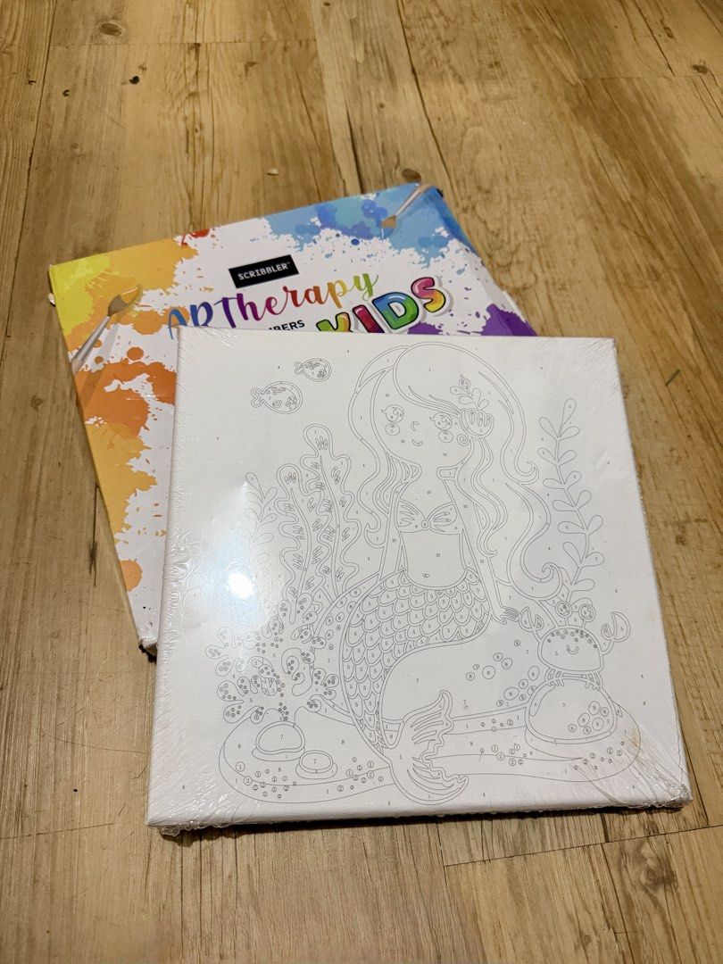 Scribbler ArTherapy Kids Paint by Numbers (Category: Art & Prints) located in Muntinlupa City. Submitted by sashaloves (Listing ID 1470102596, Image 2). Description: Scribbler ArTherapy Kids Paint by Numbers Sealed | Box slightly damaged Design: Mermaid 25 x 25 cm MOP: BPI | GCash | Maribank No COD/COP. SF c/o buyer..
