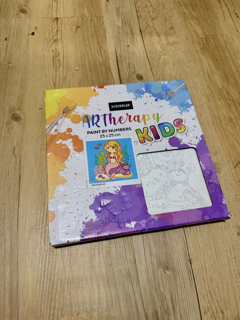Scribbler ArTherapy Kids Paint by Numbers (Category: Art & Prints) located in Muntinlupa City. Submitted by sashaloves (Listing ID 1470102596, Image 1). Description: Scribbler ArTherapy Kids Paint by Numbers Sealed | Box slightly damaged Design: Mermaid 25 x 25 cm MOP: BPI | GCash | Maribank No COD/COP. SF c/o buyer..