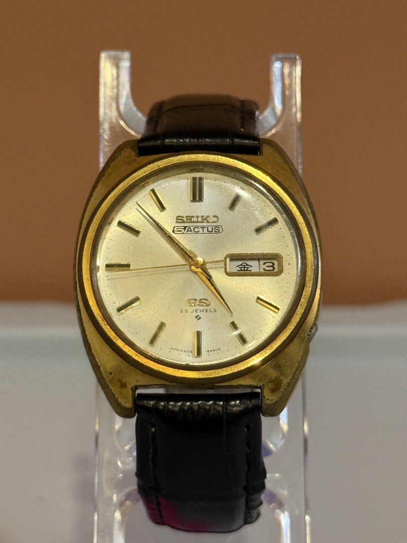 Seiko 5 Actus SS (Second Setting) (Category: Men's Watches) located in Bacoor. Submitted by michiepeachy (Listing ID 1470131192, Image 2). Description: Movement: Automatic Strap: Replaced Issue: None Price: 5,000 Inclusion: Watch only ‼️Please be reminded that this is preloved (second-hand), so it may have minor signs of wear consistent with its age. Kindly review the photos before purchasing.‼️.