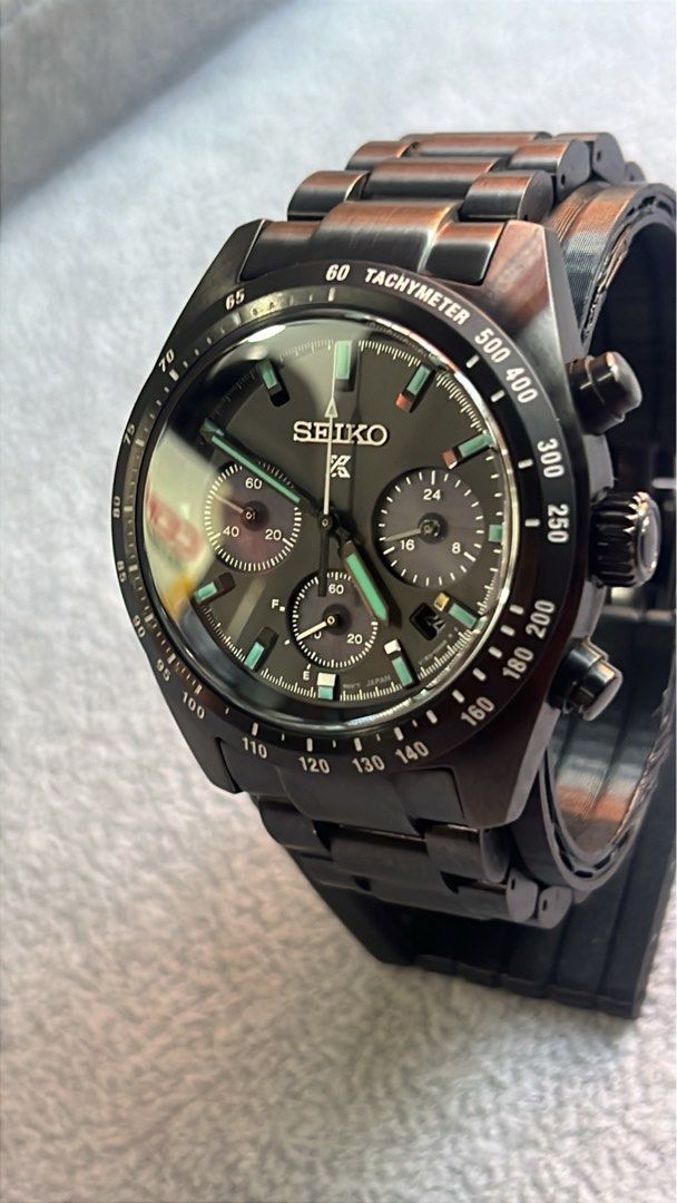 SEIKO PROSPEX SPEEDTIMER SSC917 (NIGHT VISION) (Category: Men's Watches) located in Manila. Submitted by itsmemark26 (Listing ID 1470062425, Image 2). Description: SEIKO PROSPEX SPEEDTIMER SSC917 (NIGHT VISION ) PRE OWNED PRISTINE CONDITION COMPLETE SET OUTER BOX WHITE INNER BOX MANUAL BOOKLET STAMP CARD RECEIPT EXTRA LINKS 9.5 / 10 CONDITION 24,999 BEST VALUE FOR THE WATCH CONDITION 📍SAN ANDRES BUKID MANILA.