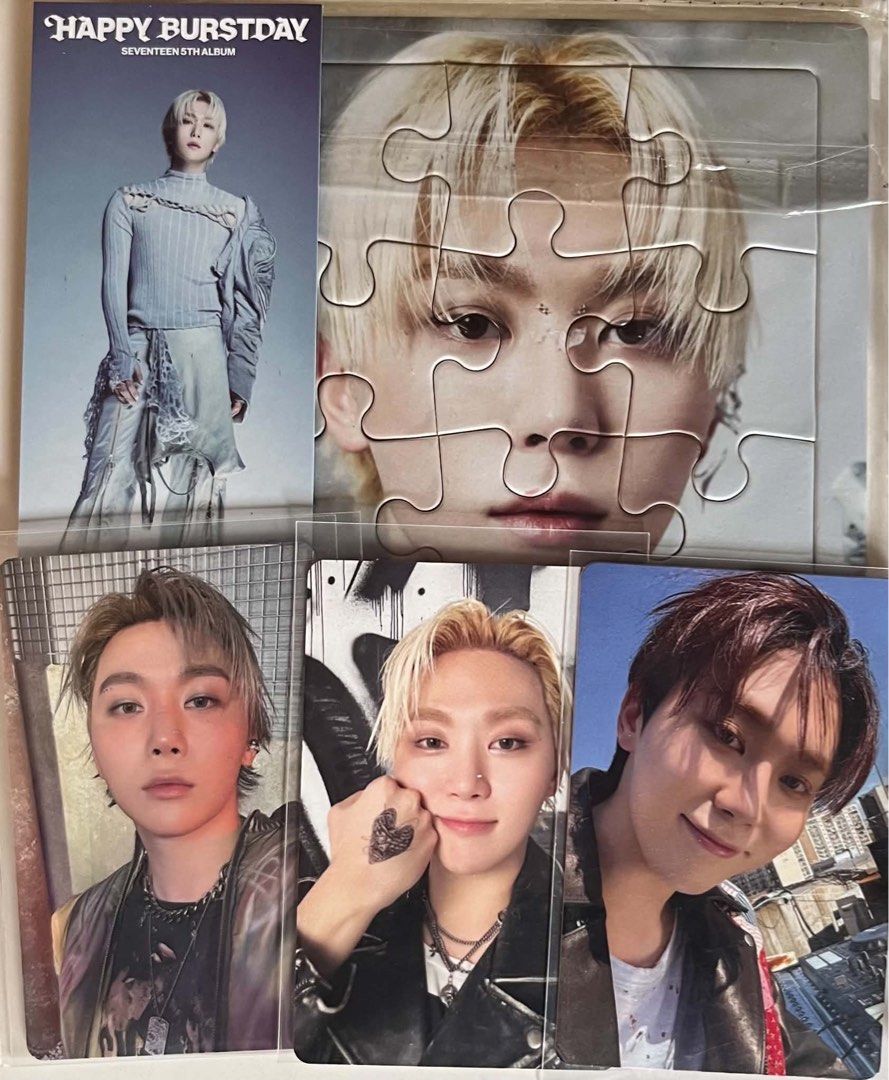 Seventeen Seungkwan Burstday Set (Category: K-Wave Merchandise) located in Cebu City. Submitted by riyaaaaa_ (Listing ID 1469950033, Image 1). Description: PHP 500 Set PAYO , Onhand MOD : JNT Loc : Cebu X sensi , good condi DM to claim!.