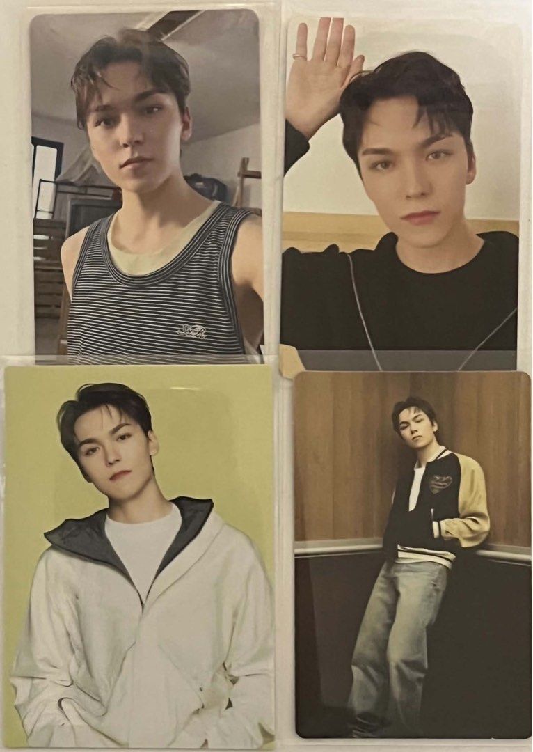 Seventeen Vernon PC Set (Category: K-Wave Merchandise) located in Cebu City. Submitted by riyaaaaa_ (Listing ID 1469950104, Image 1). Description: PHP 420 Set PAYO , Onhand MOD : JNT Loc : Cebu X sensi , good condi DM to claim!.