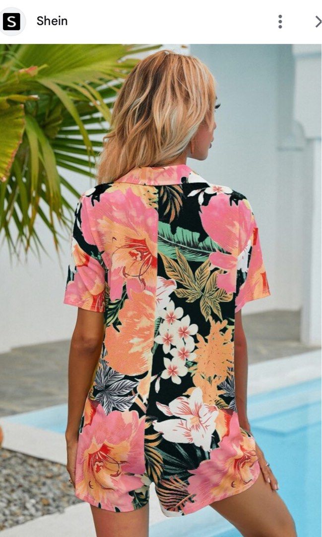 shein button down romper (Category: Rompers) located in Cavite. Submitted by bambimay30 (Listing ID 1469969100, Image 3). Description: oversized fits up to large.