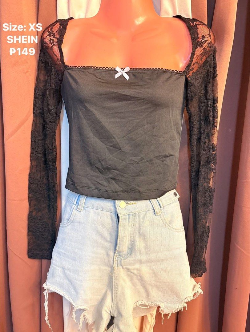 Shein Lace Longsleeves (Category: Blouses) located in Manila. Submitted by nkylie. (Listing ID 1470014625, Image 1). Description: Brand New Shein.