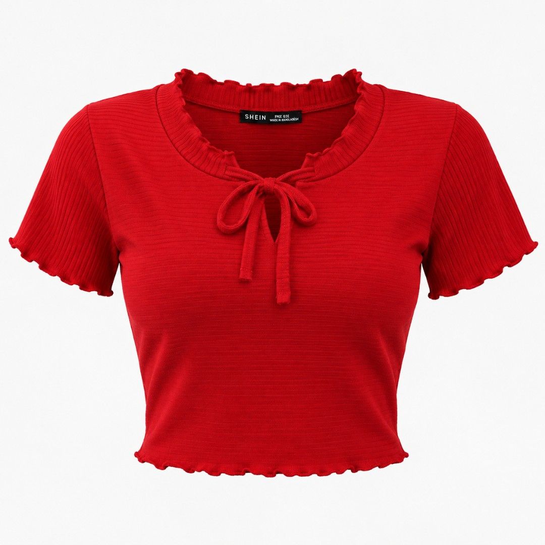 SHEIN RED CROP TOP (Category: Shirts) located in Pugo. Submitted by dreighlyn27 (Listing ID 1469952508, Image 1). Description: negotiable price for sure buyers.