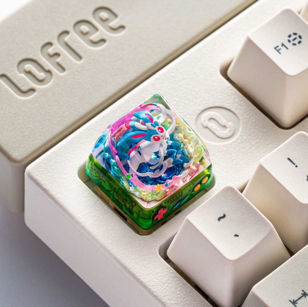 S-Craft Shiny Sylveon Artisan Keycap (Category: Computer Keyboard) located in Baguio. Submitted by jdd.pkmn_0 (Listing ID 1470131952, Image 2). Description: Artisan Keycaps by S-Craft Please read Opened to check for damages, unused. Gcash.