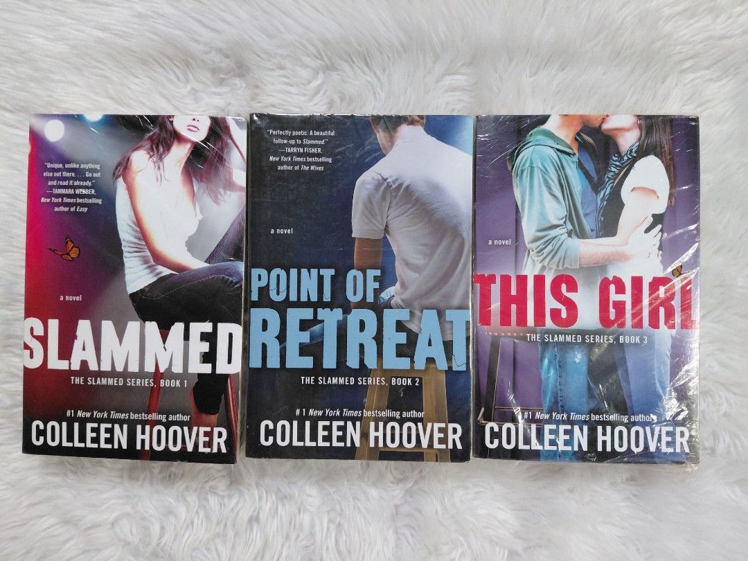 Slammed Series Books Set (Category: Storybooks) located in Mexico. Submitted by callmeziah (Listing ID 1470072220, Image 1). Description: Book 1 Slammed - 350 Book 2 Point of Retreat - 350 Book 3 This Girl - 350 Set Books 1 to 3 - 1,000.