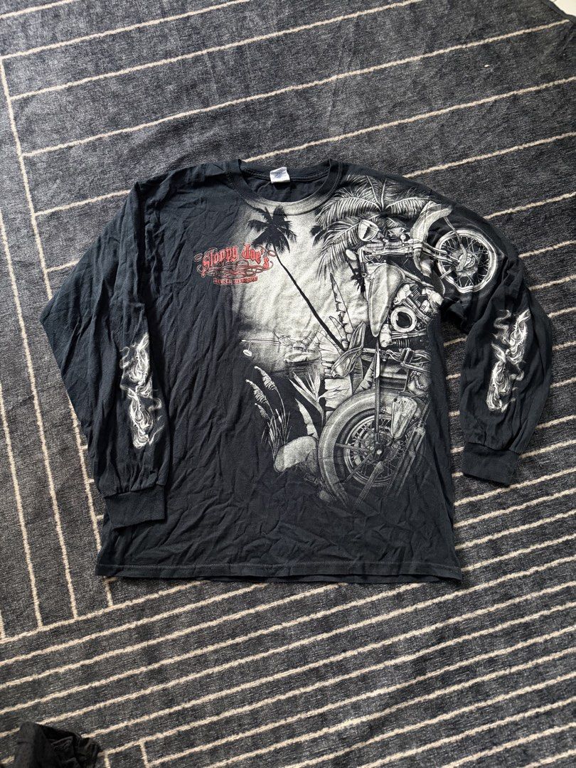 Sloppy joes motor longsleeve (Category: Activewear) located in Batangas. Submitted by robertlopezigaya (Listing ID 1469983062, Image 1). Description: Sloppy joes motorcycle longsleeve Size L No issue Excellent.