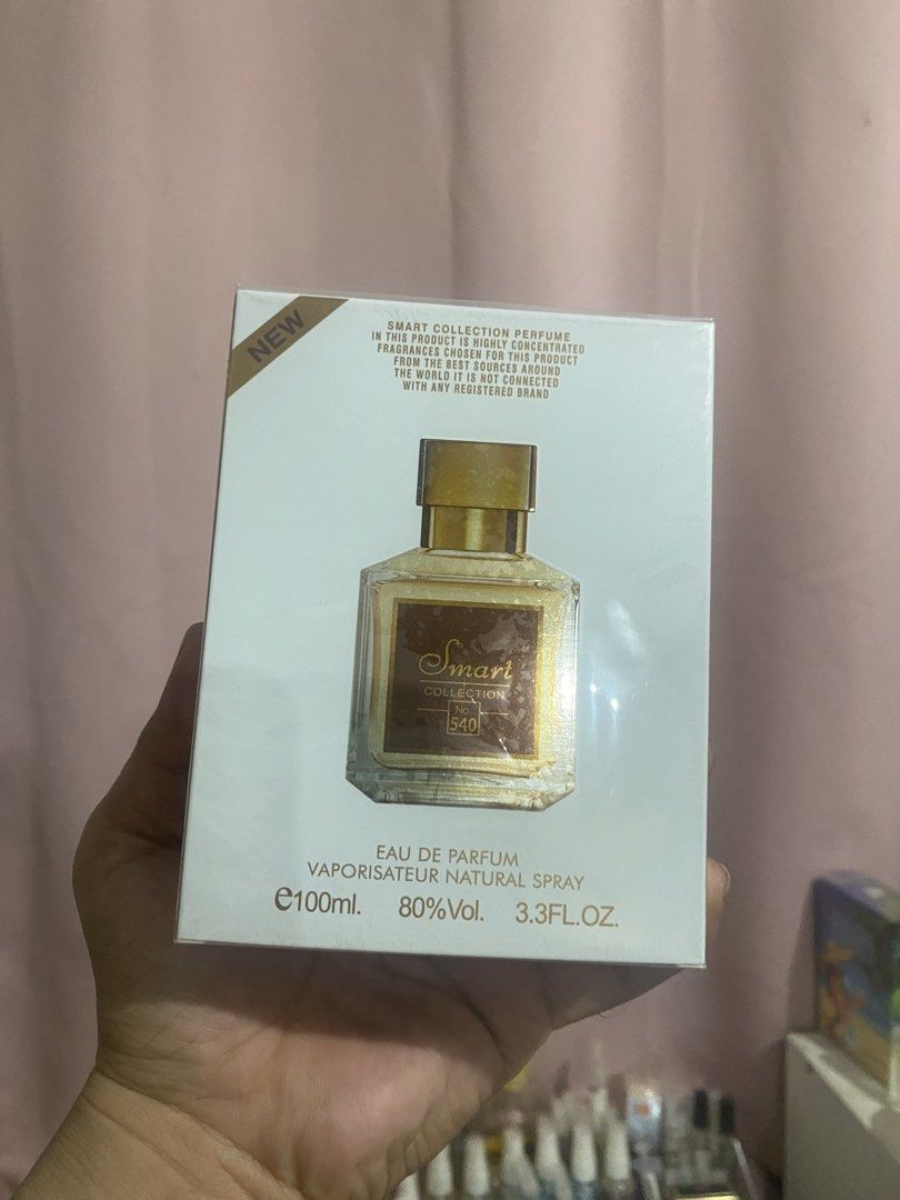 Smart Collection No.540 (Category: Fragrance & Deodorants) located in Manila. Submitted by perfume_royal (Listing ID 1470075674, Image 1). Description: Smart collection No.540 Dupe: Maison francis kurkdjian baccarat Rouge 540 100ml edp .