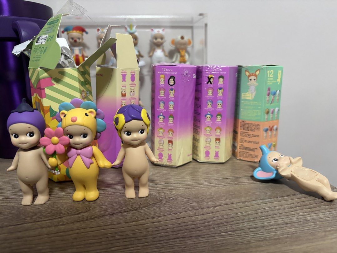 Sonny Angels Take All (Category: Designer & Blind Box Toys) located in Manila. Submitted by astriddei_ (Listing ID 1470109106, Image 3). Description: - Authentic Sonny Angel blind box figures from Animal and Floral series - Includes both loose figures and original opened packaging - Perfect for display or completing your collection - Available for purchase as a bundle or individual pieces.