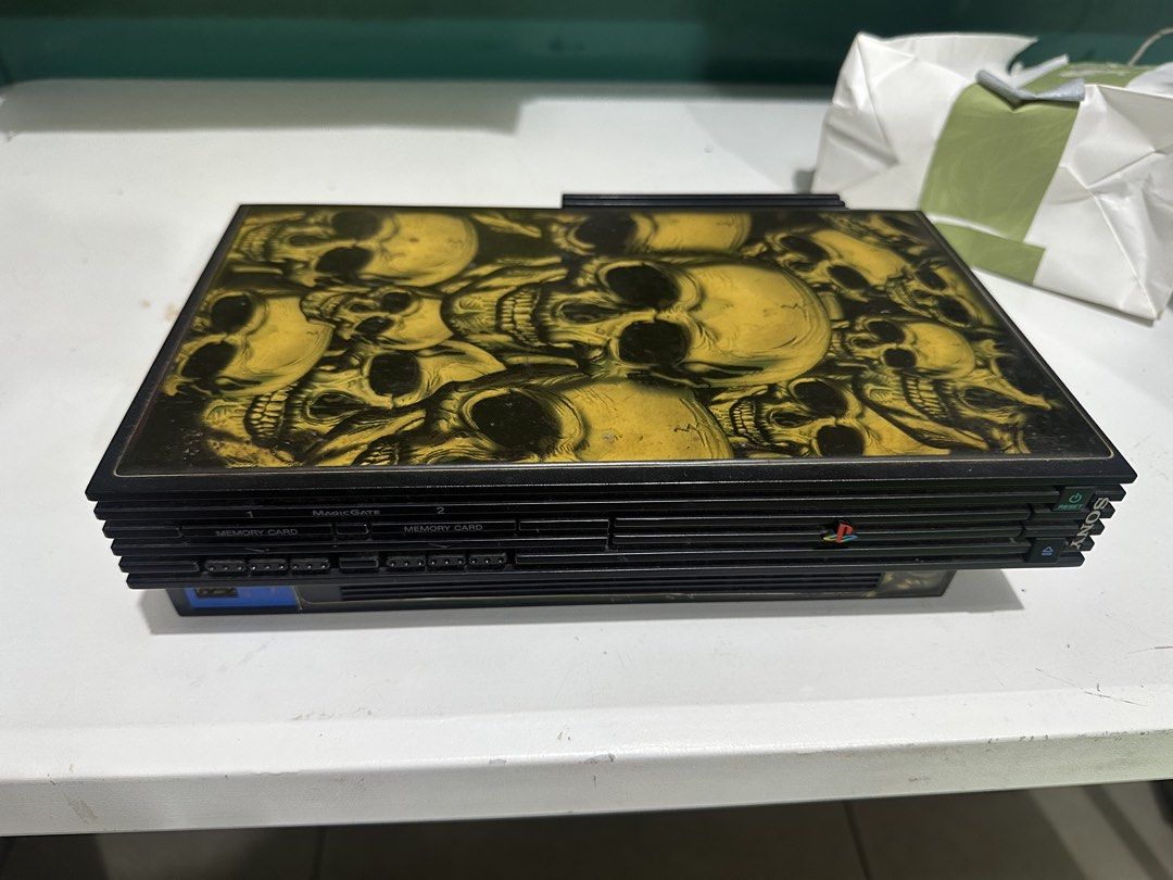 Sony PlayStation 2 Fat Console Custom Skull Skin (Category: PlayStation) located in Manila. Submitted by jkmendoza_ (Listing ID 1470070970, Image 1). Description: FS PS2 CONSOLE WORKING NON JAILBREAK DROP YOUR OFFER PS: I ALAO HAVE PS2 GAMES.
