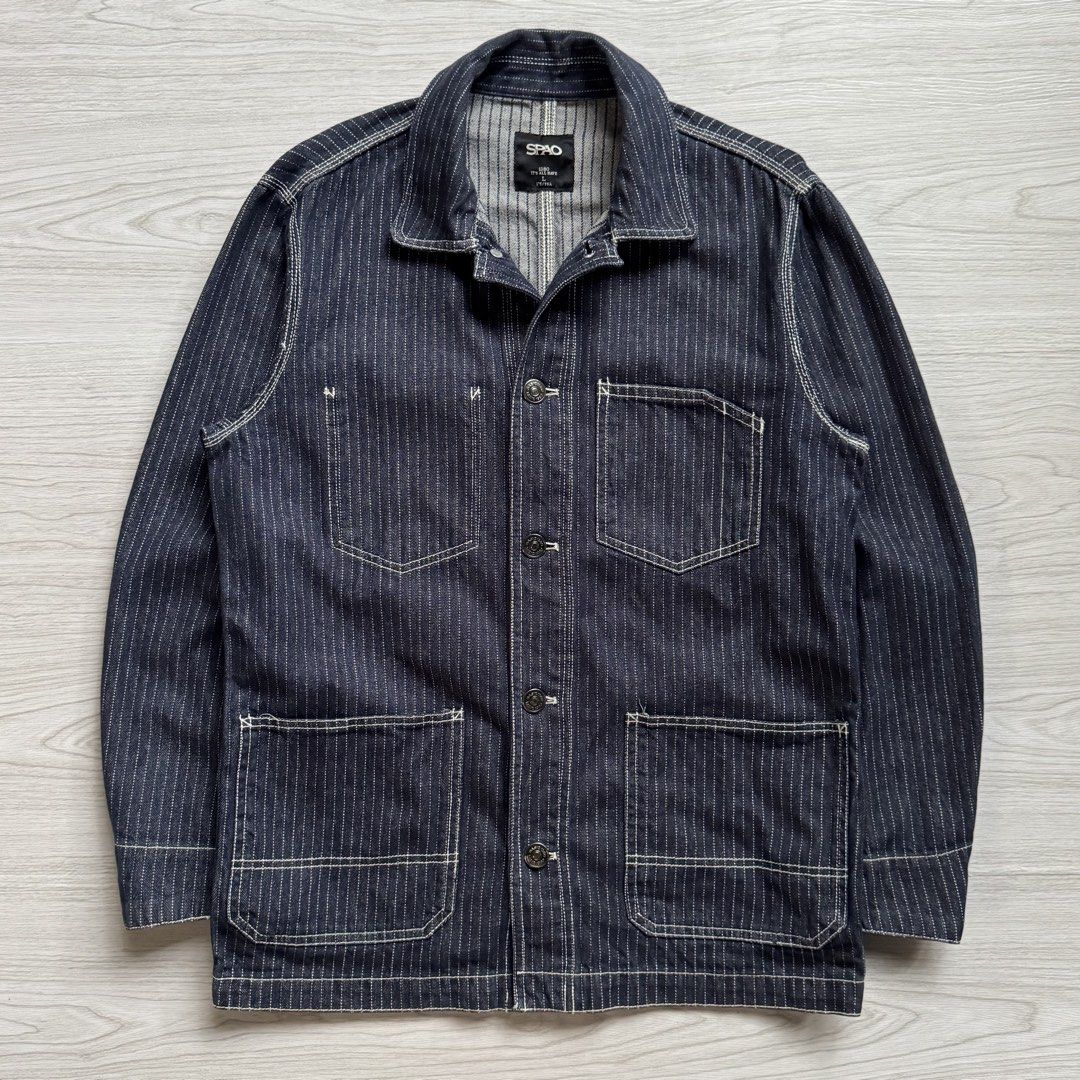 Spao Wabash Chore Jacket (Category: Coats, Jackets and Outerwear) located in Zamboanga. Submitted by rustic.rev (Listing ID 1470074468, Image 1). Description: Spao Wabash Chore Jacket In excellent condition Tagged: L Actual Measurements: Pit to pit: 22” Length: 29” Shoulders: 18” Sleeves length: 24”.