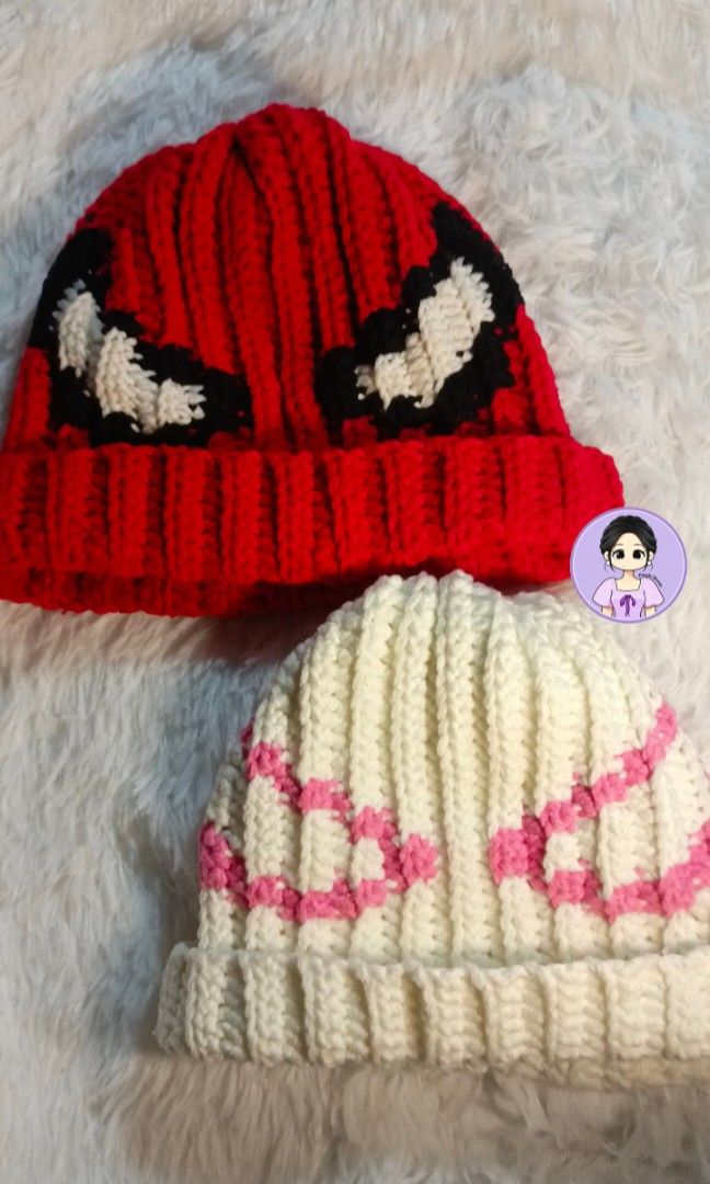 Spiderman Crochet Beanie (Category: Looking For) located in Antipolo. Submitted by purple_bloom (Listing ID 1470123794, Image 3). Description: 🎃 Made to order, perfect for this coming Halloween! 👻🕸️ Get yours now and make your Halloween look extra special! 🖤 📩 DM us for inquiries and orders. ✨.