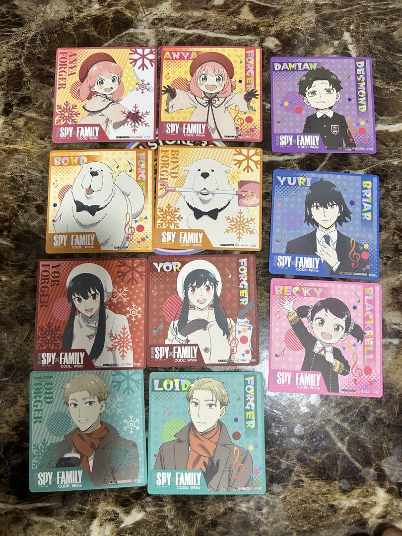 spy x family coster complete set (Category: Character Goods) located in Caloocan City. Submitted by rovynstore30 (Listing ID 1470122378, Image 1). Description: spy x family coster complete set 5 sets available 80 pesos per set kung ano nasa picture yun ang marereceived 1st to pay via gcash mod: lalamove, spx or shoppe checkout coaster pala ito para syang mini poster makapal as is what you see is what you get #rovynstore #animerch .