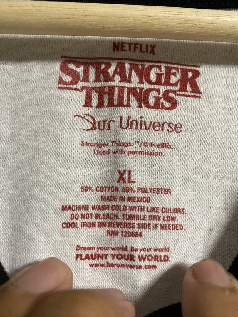 Stanger Things Hell fire club (Category: Swim Top & Rash Guards) located in Cabuyao City. Submitted by ukaythriftshirt (Listing ID 1470059899, Image 3). Description: Stranger Things Hellfire Club Excellent Condition X-Large Dimes 23-31 Color rate 9/10 No issue need wash only - 380.