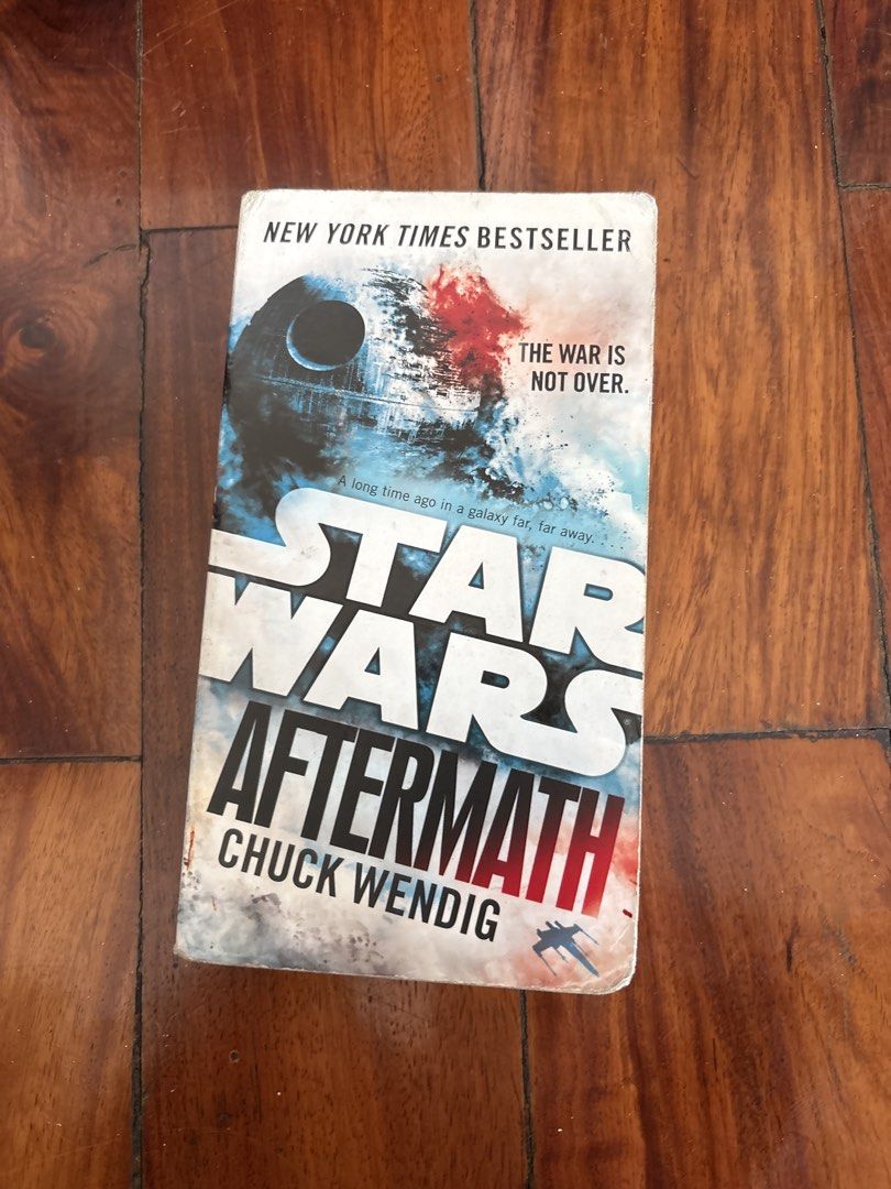 Star Wars Aftermath by Chuck Wendig paperback book (Category: Storybooks) located in Makati City. Submitted by garagesllr007 (Listing ID 1469981387, Image 1). Description: - Title: Star Wars: Aftermath by Chuck Wendig - Status: New York Times Bestseller - Format: Standard paperback with iconic Death Star cover artwork - Plot: Explores the galaxy immediately following the events of Return of the Jedi - Perfect for: Fans and collectors wanting to d