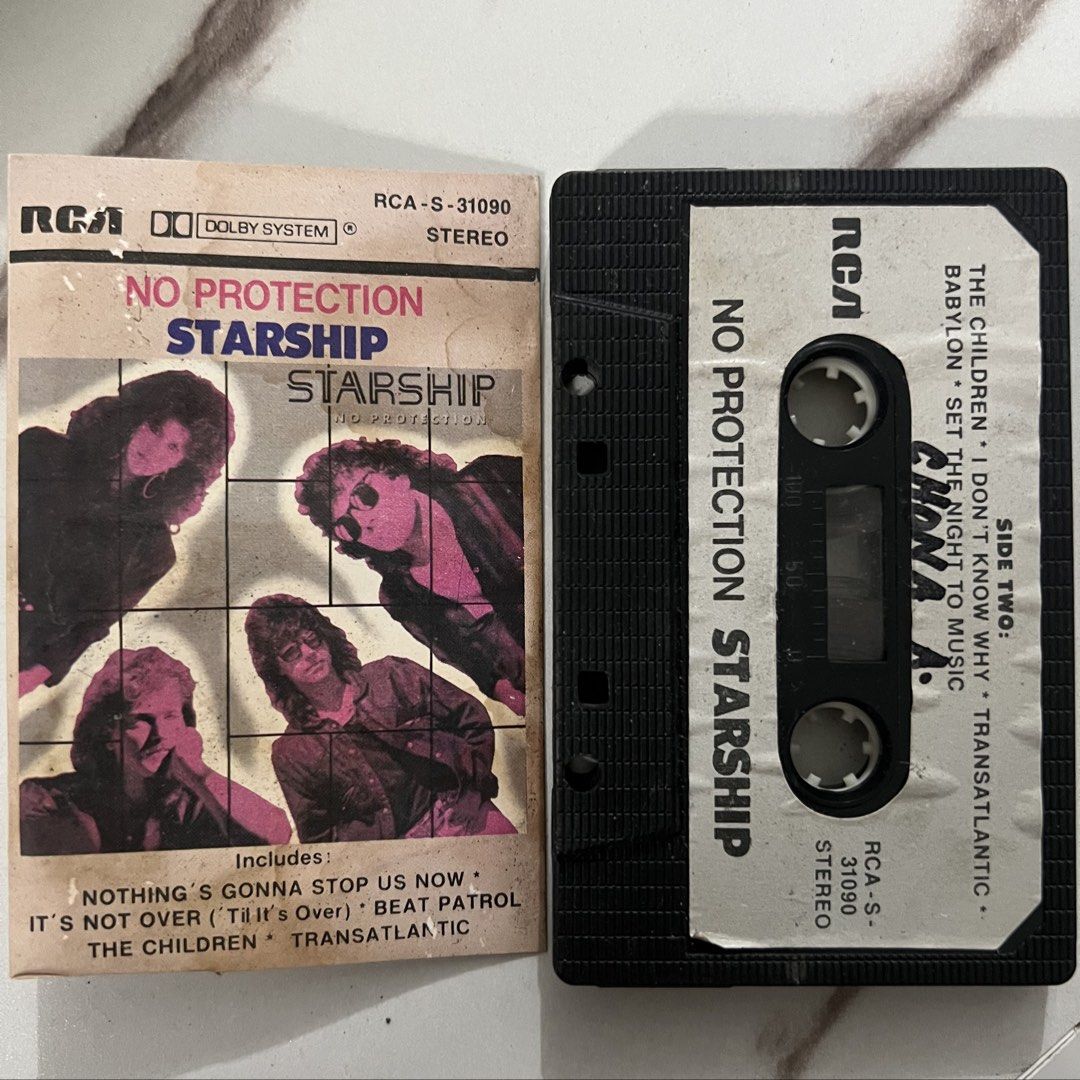 Starhip - No Protection (Cassette Tape) (Category: CDs & DVDs) located in Caloocan City. Submitted by thelittlejewelcase (Listing ID 1469976023, Image 1). Description: Inlay issues + penmarks ‼️‼️.