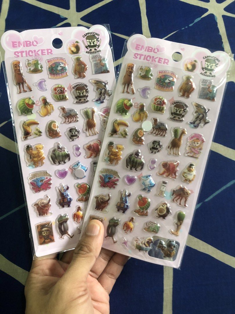 Sticker Packs 3D Glossy Embossed 100 pesos each pack (Category: Stationery & School Supplies) located in Quezon City. Submitted by markgolveo (Listing ID 1469948899, Image 3). Description: Sticker Packs 3D Glossy Embossed 100 pesos each pack.