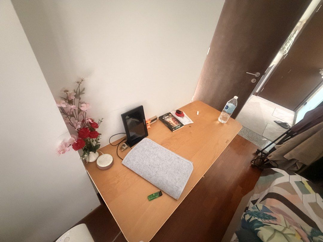 Study/Office table (Category: Tables & Sets) located in Singapore. Submitted by pujasingha88100 (Listing ID 1470040648, Image 3). Description: - Good condition 1.2m+ table - Sturdy and in good condition - Enough space to have multiple monitors, laptop or other stationery items - Adjustable .