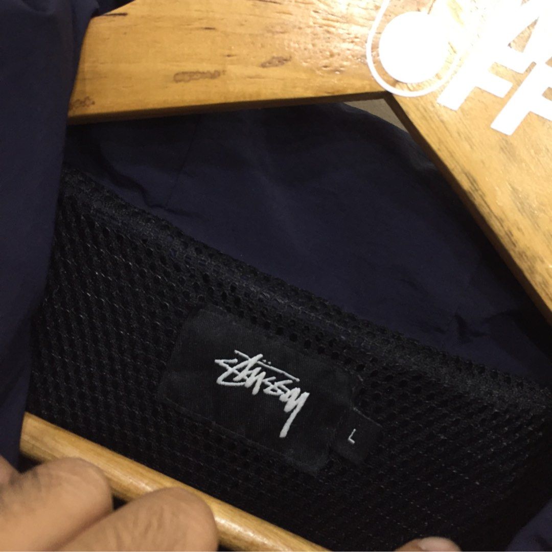 Stussy (Category: Coats, Jackets and Outerwear) located in Santa Rosa. Submitted by gardenofthrifts (Listing ID 1469948443, Image 3). Description: Shirt ₱1880 L Width: 22.5 Length: 28.5 10/10 Condition Comment “Mine” below to purchase..