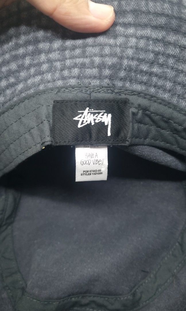 STUSSY BUCKET HAT (Category: Caps & Hats) located in Baguio. Submitted by selectioncorner93 (Listing ID 1470046678, Image 2). Description: SMALL TO MEDIUM.
