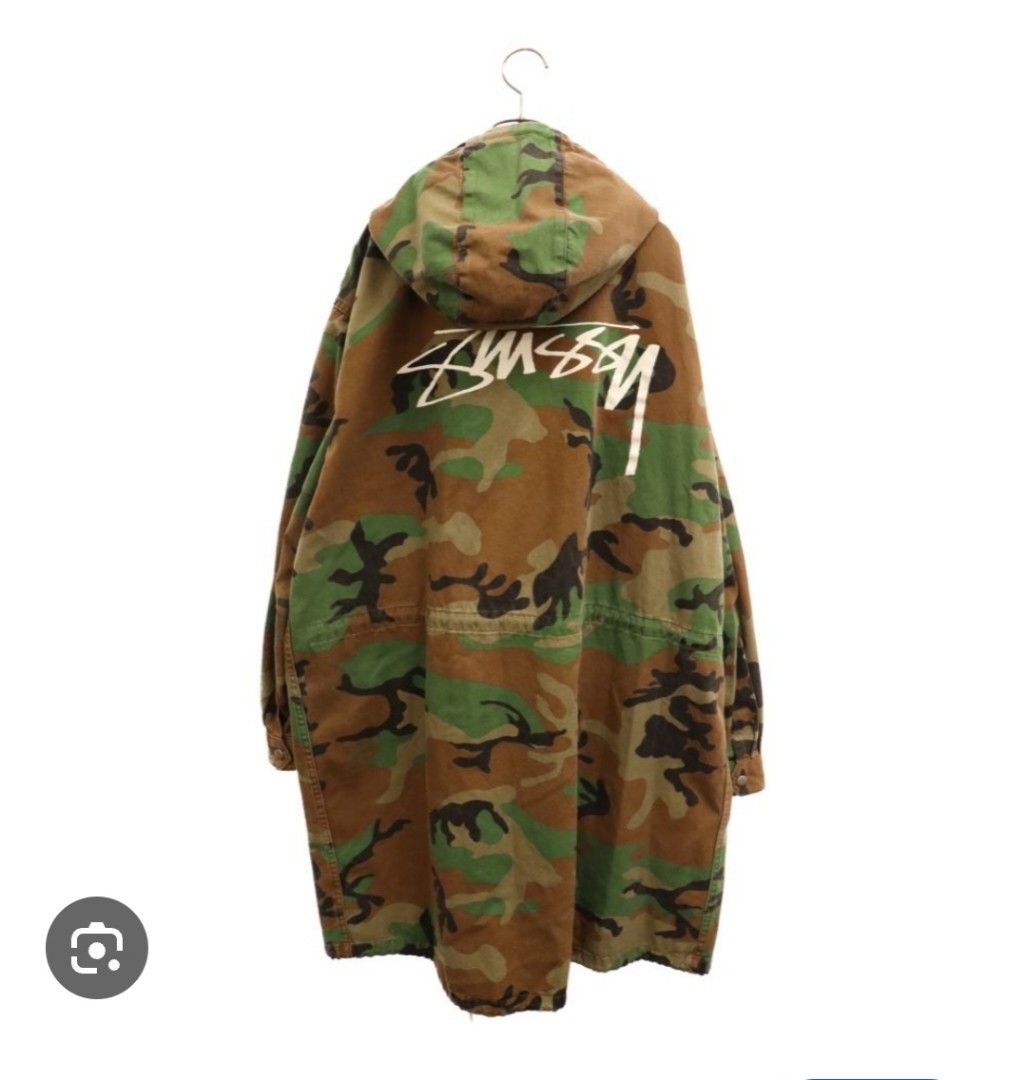 Stussy camou long jacket (Category: Coats, Jackets and Outerwear) located in Santa Rosa. Submitted by _ba_mo_si_ (Listing ID 1470141325, Image 1). Description: Size medium 28 width 40 length Plus sf Dm.