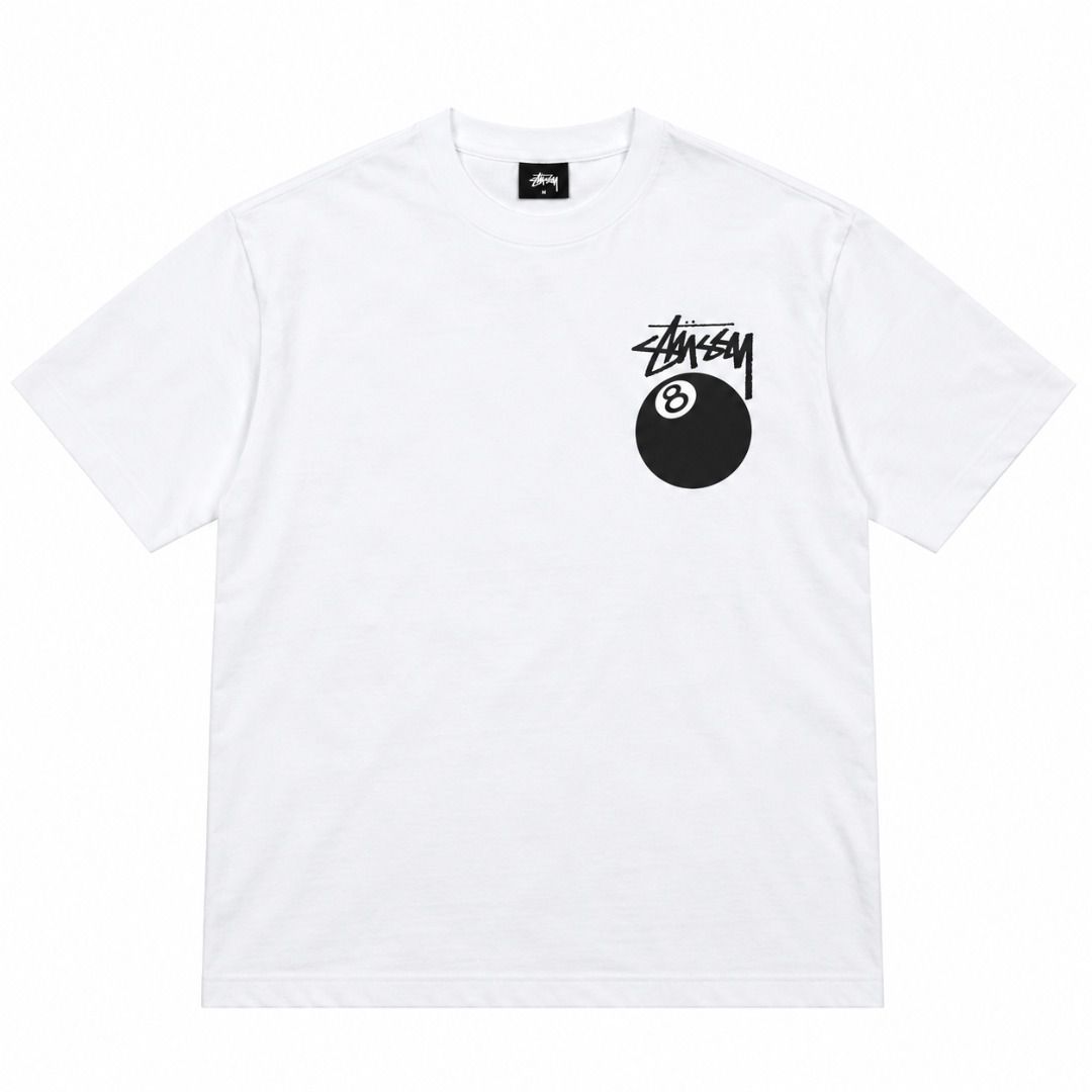 Stussy Eight Ball Tee (Category: Tshirts & Polo Shirts ) located in San Fernando. Submitted by fynder (Listing ID 1469954847, Image 3). Description: Stussy Eight Ball Tee Auth with tags and ziplock Available Sizes: S - XL Colorway : Black / White 💬 DM for more Photos or Size Chart 📦 Fast processing (Air cargo freight) 💬 More drops daily on IG: @fynder1 🔒 Buyer protection through Carousell — shop with confidence .