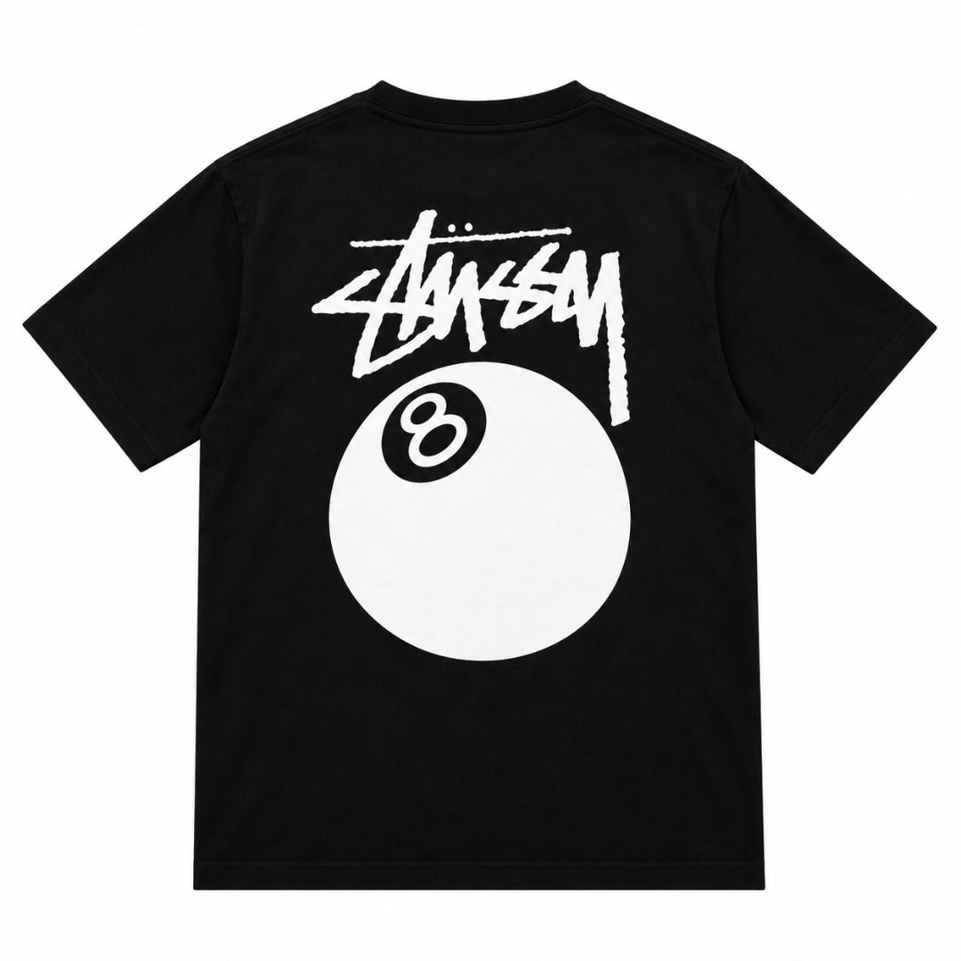 Stussy Eight Ball Tee (Category: Tshirts & Polo Shirts ) located in San Fernando. Submitted by fynder (Listing ID 1469954847, Image 2). Description: Stussy Eight Ball Tee Auth with tags and ziplock Available Sizes: S - XL Colorway : Black / White 💬 DM for more Photos or Size Chart 📦 Fast processing (Air cargo freight) 💬 More drops daily on IG: @fynder1 🔒 Buyer protection through Carousell — shop with confidence .