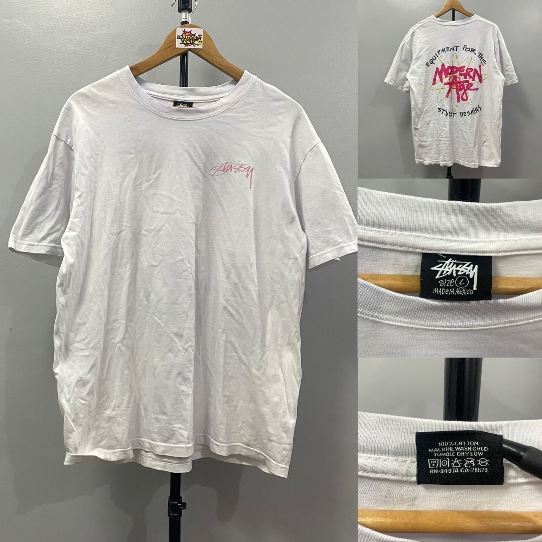 STUSSY "MODERN AGE" TEE (Category: Tshirts & Polo Shirts ) located in Cabanatuan. Submitted by lootersgrails (Listing ID 1469952593, Image 1). Description: A29 STUSSY "MODERN AGE" TEE L28 W22 NO ISSUE.