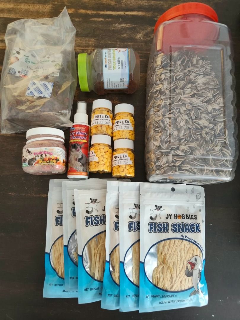Sugar Glider Treats Bundle Hamster Small Pet Food Snacks Fish Snack ...