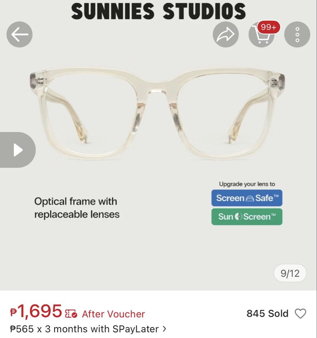 Sunnies Studios River (Category: Sunglasses & Eyewear) located in Bulacan. Submitted by solovedbyjel (Listing ID 1470123798, Image 1). Description: With free hard case..