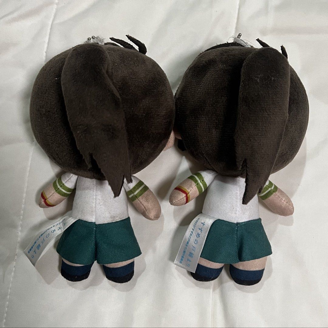 suzume prize plushies take both (Category: Plushies & Soft Toys) located in Manila. Submitted by keysozi (Listing ID 1470082296, Image 2). Description: Info: - both for ₱250 - 15.5cm size of each plushie - not rlly washed + no tags :/ ———————————— 🍎 MOP: Gcash 🍏 MOD: J&T —— ! Buyer shoulders local SF —— ! Offline on SUNDAYS & MONDAYS‼️ RFS: decluttering!!.