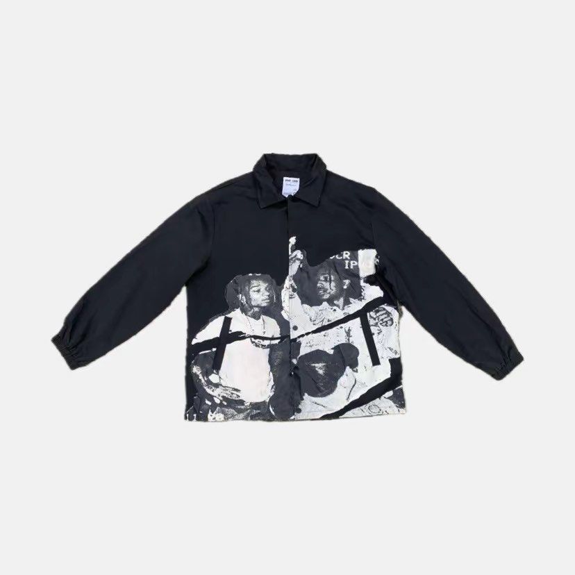 Swae Lee X Slim Jxmmi Button Up Jacket (Category: Coats, Jackets and Outerwear) located in Calamba. Submitted by thriftopia25 (Listing ID 1470106299, Image 1). Description: swae lee x slim jxmmi 29x25 10/10 CR Crispy Condi No Crack Prints/Hair Lines NO ISSUE .