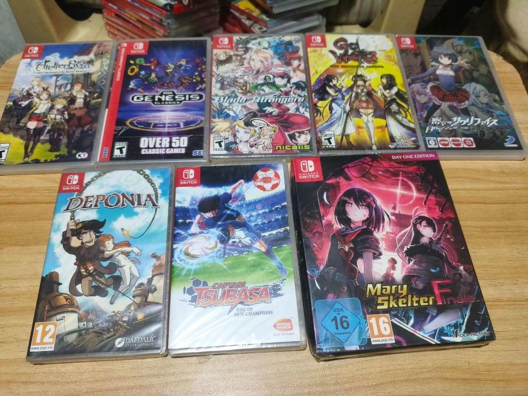 switch games for sale (Category: Nintendo) located in Manila. Submitted by seiyatakehara (Listing ID 1470129429, Image 2). Description: for sale nintendo switch games, etc... BNEW SEALED switch 2 game: MIO: Memories in orbit = 4999 switch OG games: limited run run 117 haven with limited run 261 bloodstain 2 trading card = 2999 sega genesis classics = 999 blade strangers = 1199 psyvariar = 1199 captain tsubasa = 899 god wars the complete legends =