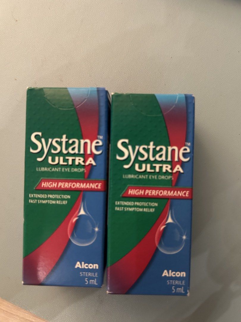 Systane Ultra Lubricant Eye Drops 5ml (Category: Face Care) located in Taguig. Submitted by mrltng (Listing ID 1470024365, Image 1). Description: New and unopened Selling my extras expiration: Dec 2027 300 pesos both items. .