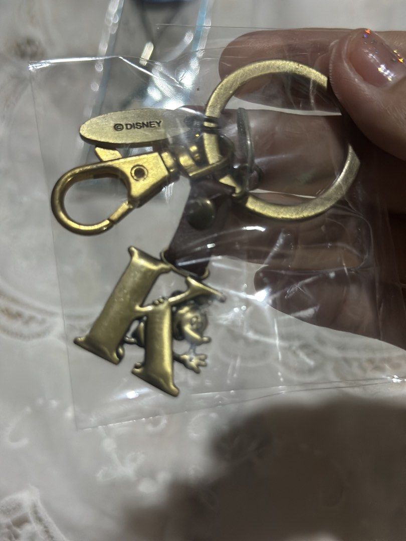 Take All Initial Letter K Keychains (Category: Charms) located in Davao. Submitted by favoritepreloved (Listing ID 1470123714, Image 2). Description: 💜 from Suma Aqualife park and Disney Tokyo Resort.