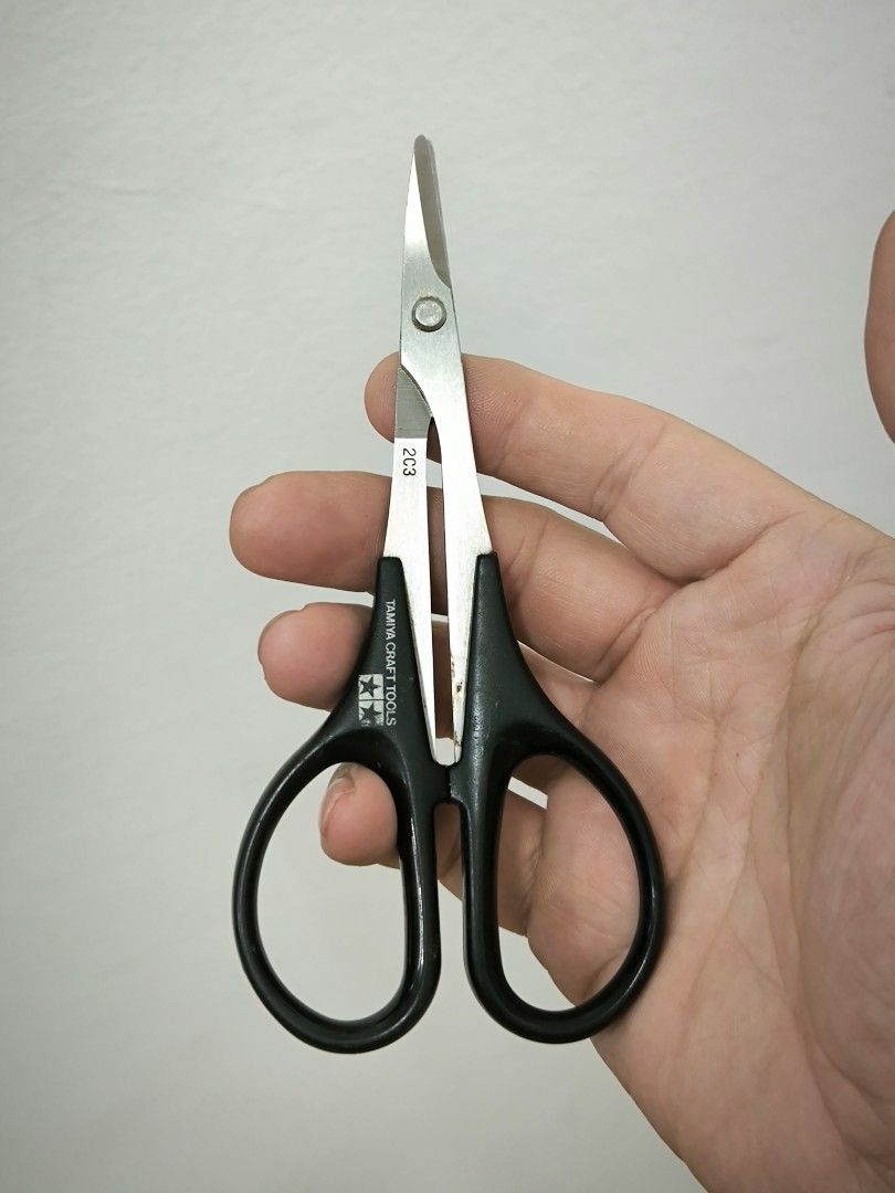 Tamiya Craft Tools Curved Scissors for Plastic / Lexan (74005) (Category: Craft Supplies & Tools) located in Angeles City. Submitted by yellowbrickstore (Listing ID 1470116780, Image 1). Description: Authentic Tamiya Japan Craft Tools No. 05 Curved Scissors for Plastic & Polycarbonate Brand: Tamiya (Japan) Item Number: 74005 (Craft Tool Series No. 05) Blade Material: High-grade 420J2 stainless steel Blade Design: Curved cutting edge designed to t