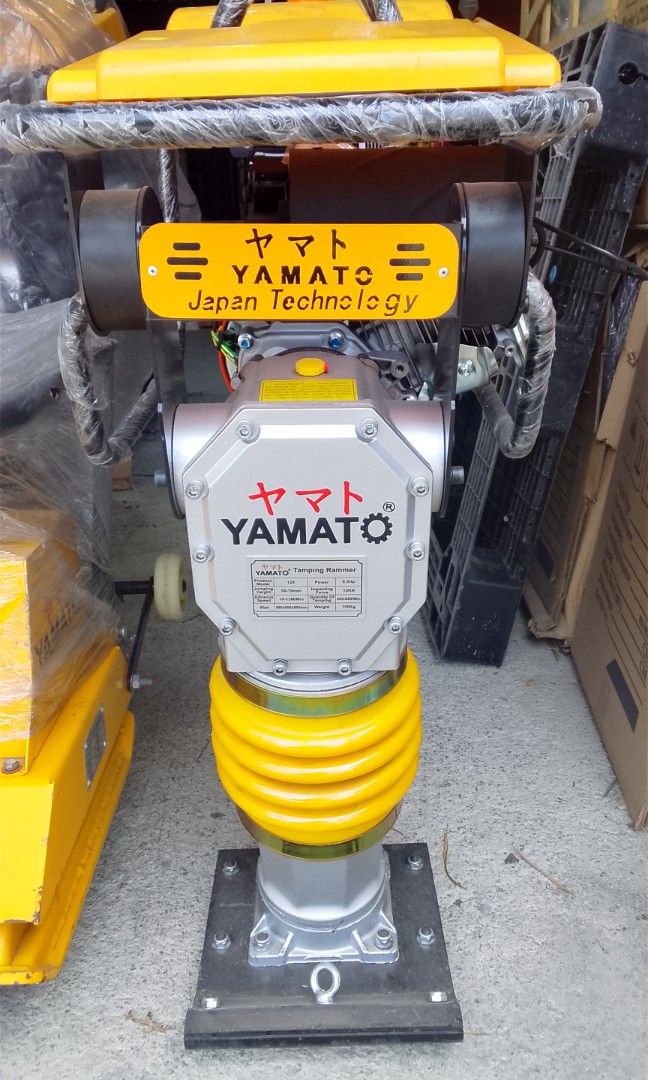 Tamping rammer (Category: Announcements) located in Manila. Submitted by mightystone_e27faa (Listing ID 1469951543, Image 2). Description: YAMATO TAMPING RAMMER Product Model: 125 Jumping Height: 50-70mm Advance Speed: 10-13M/Min Size: 680×600×800mm Power: 6.5hp Impacting Force: 10kn Quantity of Tamping: 600-800/Min Weight: 150kg PRICE: 31,500 MODE OF PAYMENT: COD | COP GCash | Bank Transfer WE DO SHIPPING VIA LALAMOVE🚘 KINDLY PM/DM ME IF YOU'RE