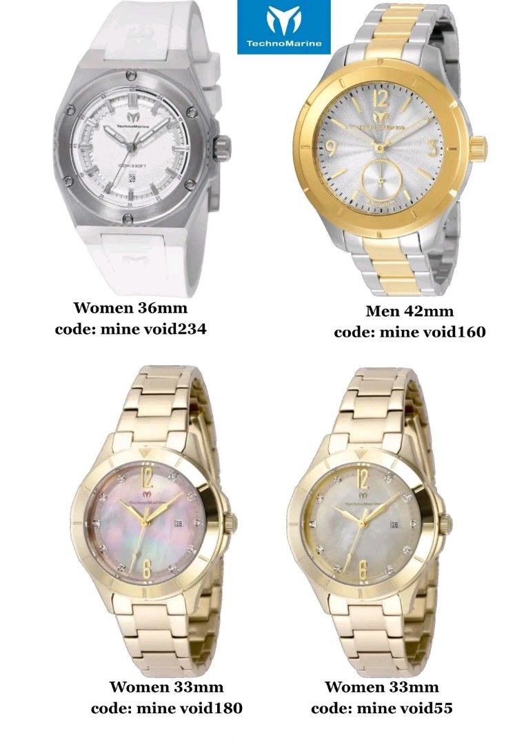 TechnoMarine Women 33mm mine watch52 (Category: Women's Watches) located in Paranaque City. Submitted by araaj (Listing ID 1470135569, Image 3). Description: ❗❗ NEW BATCH #22 — VOID ITEMS ❗❗ 🇵🇭 ONHAND IN PH | READY TO SHIP 🇵🇭 ✨ SUPER SALE — READY FOR NEXT MINER! ✨ 💰 HOW TO ORDER: Comment mine<space>code price start : 5,980-19,000 💳 PAYMENT: ✅ Credit Card Available ✅ Layaway up to 2 months 📌 LAYAWAY: • ₱1000 layaway fee • 30% DP to reserve 