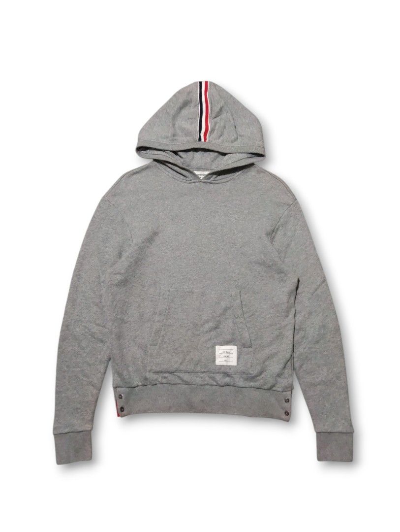 Thom Browne Classic Hoodie Stripe Back (Category: Luxury Apparel) located in Manila. Submitted by fgkamiseta_2nd (Listing ID 1470037201, Image 1). Description: Thom Browne Classic Hoodie Stripe Back Size 1 Dimensions Width - 20.5 Length - 26 Excellent Condition Authentic Guaranteed ₱ 8,000+Ship.